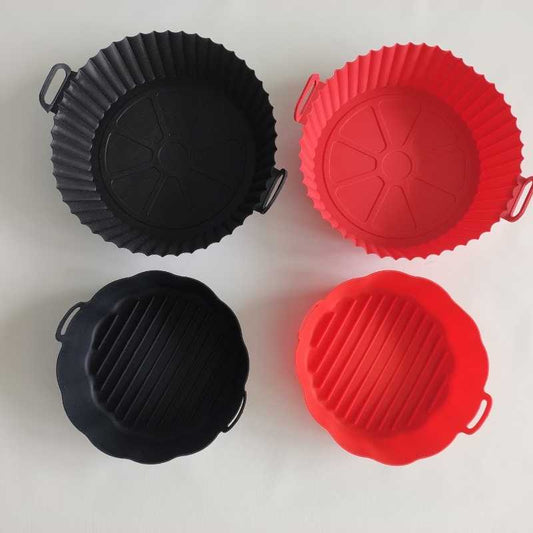 Kit de silicone para airfryer - 3 unidades (2 formas + 1 tapete)