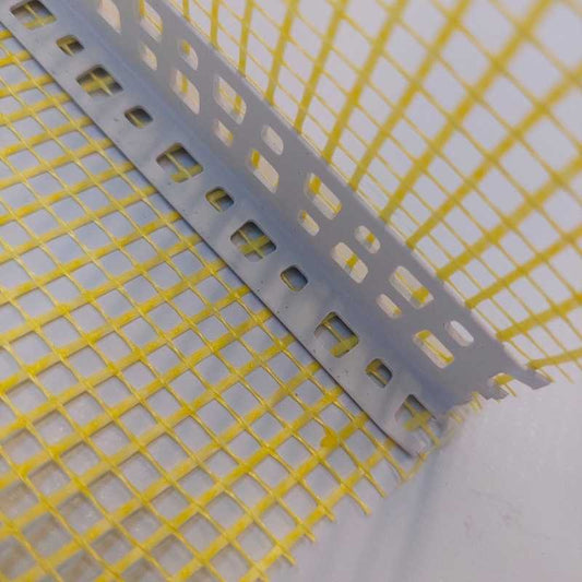 Cantoneira PVC com tela de fibra de vidro