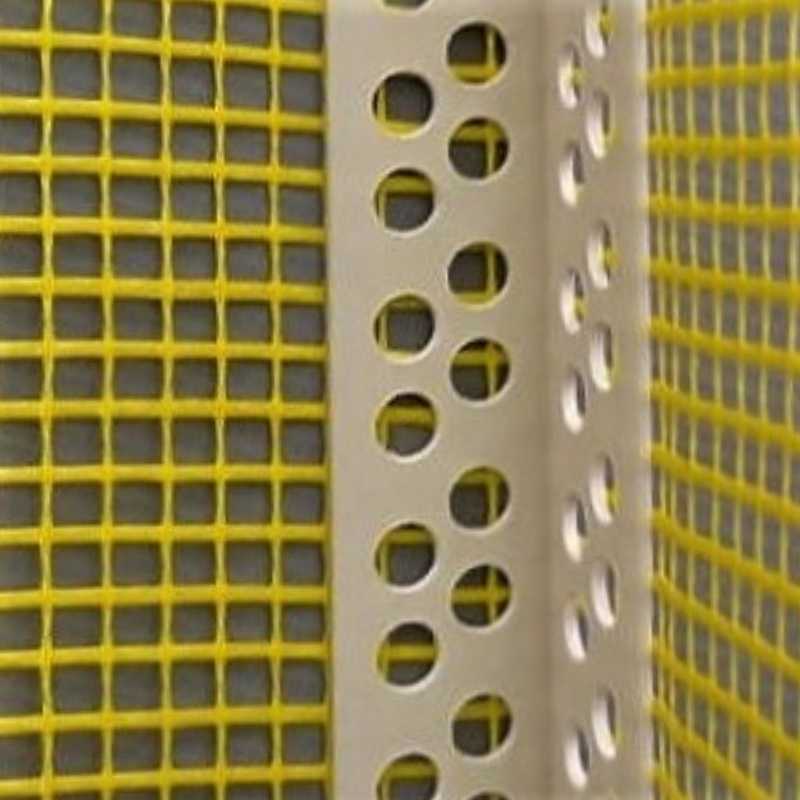 Cantoneira PVC com tela de fibra de vidro