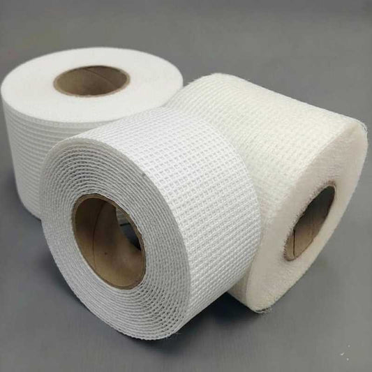 Fita telada placa cimentícia fibra de vidro branca 10 cm x 90 m