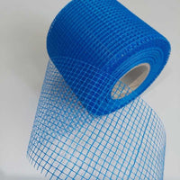 Fita telada placa cimentícia fibra de vidro azul 10 cm x 45 m