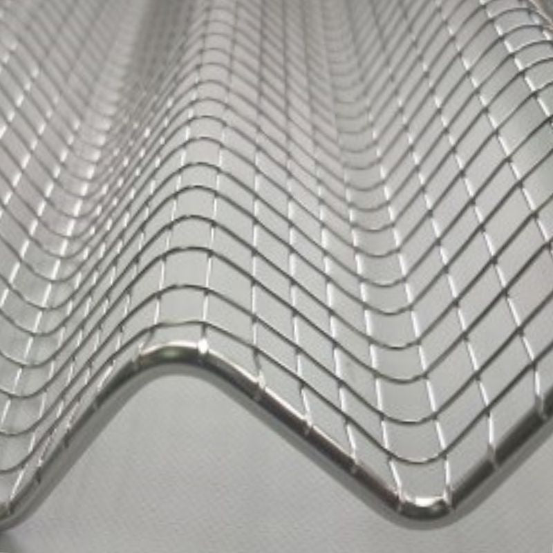 Grelha ondulada em aço inox