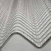 Grelha ondulada em aço inox