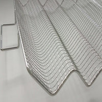 Grelha ondulada em aço inox