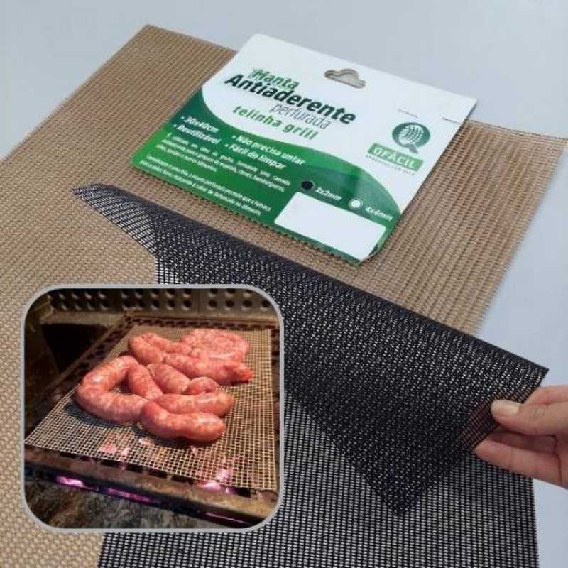 Tela grill para churrasco - 4 unidades